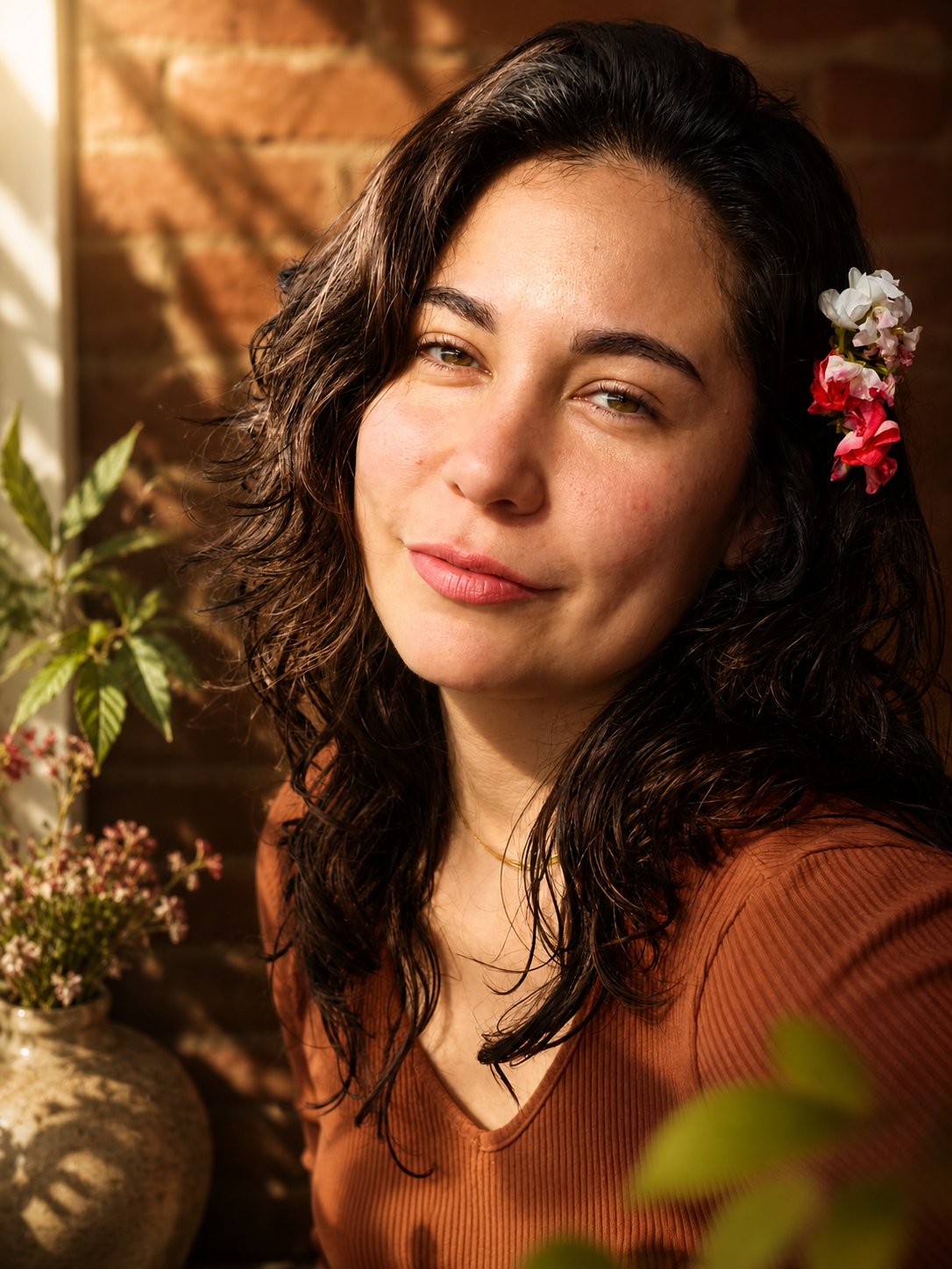 Candela Aracelí Faisca en luz natural — facilitadora de Presencia Esencial